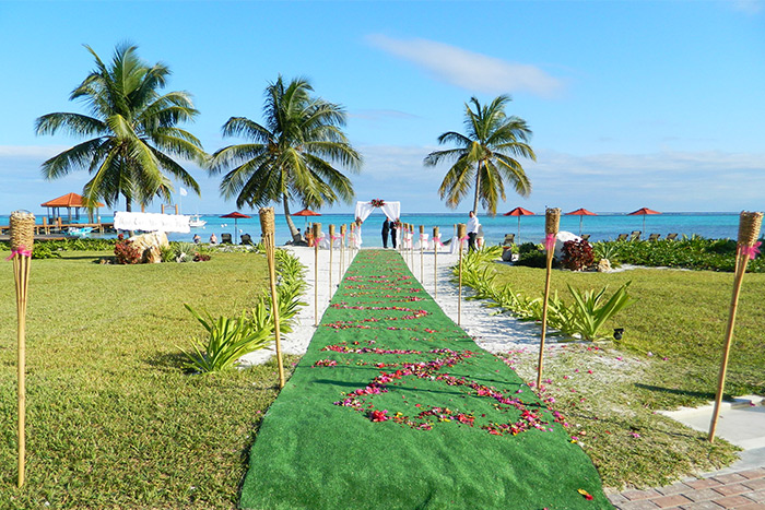 Belize beach wedding